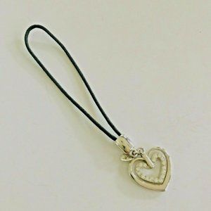 COOKIE LEE 5” RHINESTONE HEARTS KEY FOB